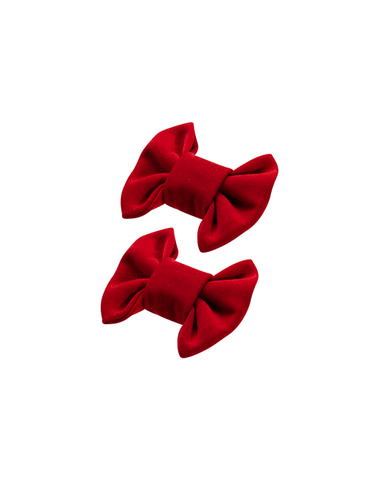 Red Bow Clips