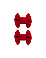 Red Bow Clips