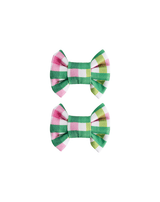 Garden Gingham Bow Clips