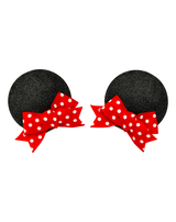 Red Mickey Ear Clips