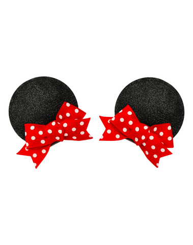 Red Mickey Ear Clips