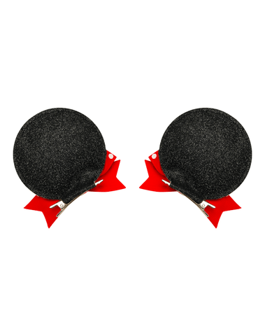 Red Mickey Ear Clips