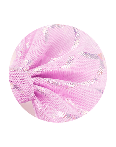 Mermaid Bloom Tulle Bow Clips