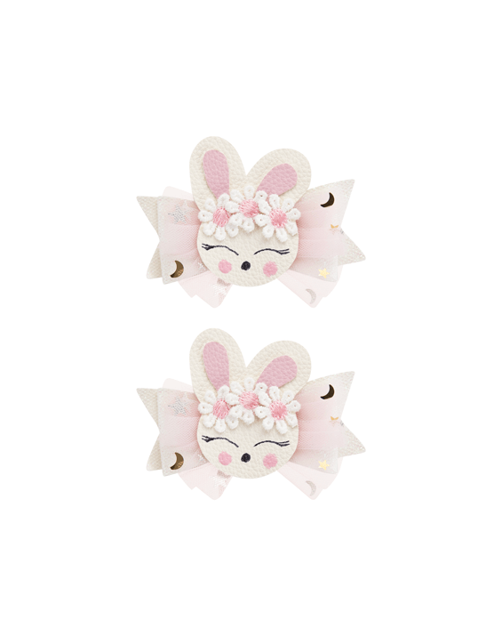 Blossom Bunny Bow Clips