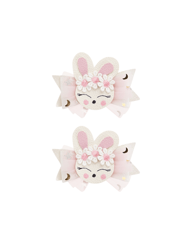 Blossom Bunny Bow Clips