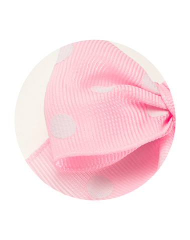 Pink Minnie Polka Dot Bow Clips