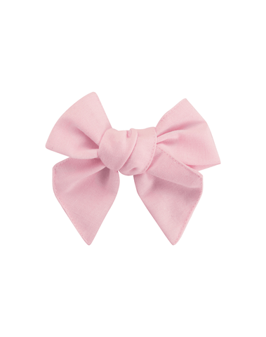 Blush Pink Linen Statement Bow