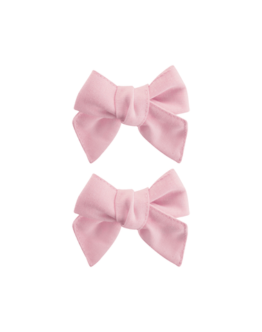 Blush Pink Linen Piggy Pinwheel Bows
