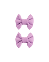 Lavender Bow Clips