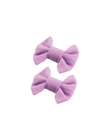Lavender Bow Clips