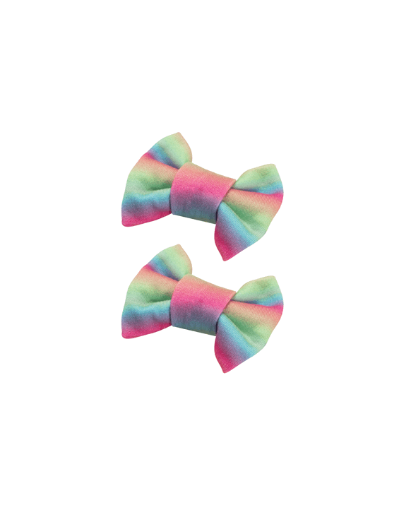 Tie-Dye Bow Clips