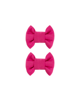 Magenta Bow Clips