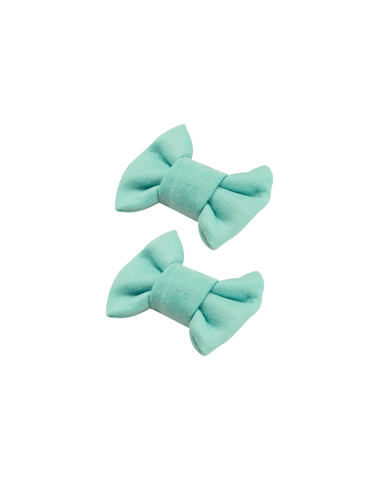Turquoise Tide Bow Clips