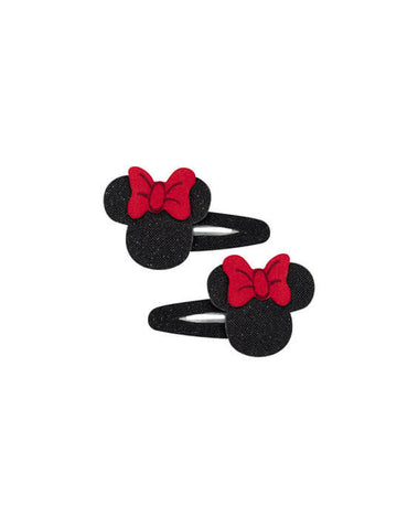 Holly Minnie: Red Bow Minnie Snap Clips