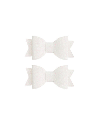 Snowflake Sparkle Bow Clips