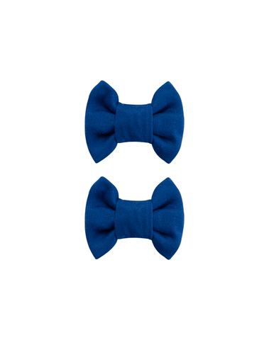 All American Blue Bow Clips