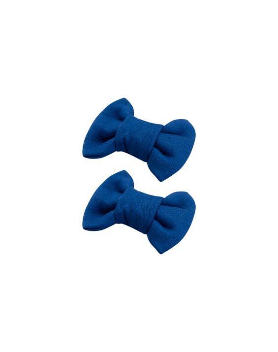 All American Blue Bow Clips