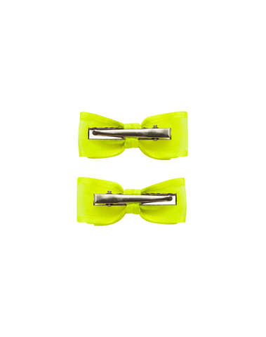 Neon Glow Bow Clips