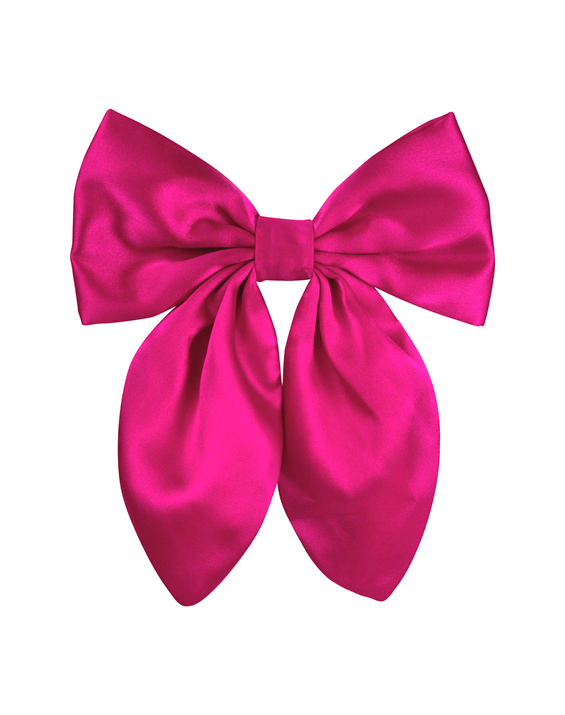 Magenta Satin Fable Bow