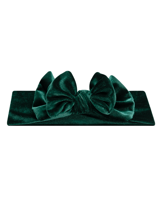 Emerald Green Velvet Classic Headband