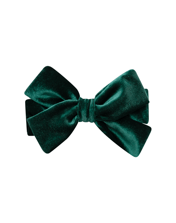 Emerald Green Velvet Hair Bow