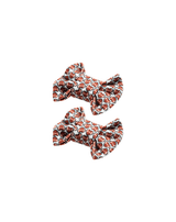 Football Love Bow Clips