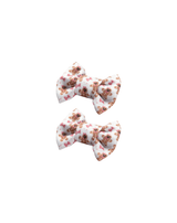 Gingerbread Bow Clips