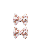 Gingerbread Bow Clips