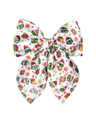 Grinch Satin Fable Bow