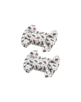 Holly Bow Clips