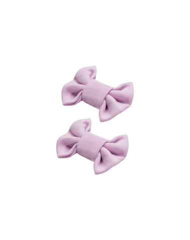 Lilac Bow Clips