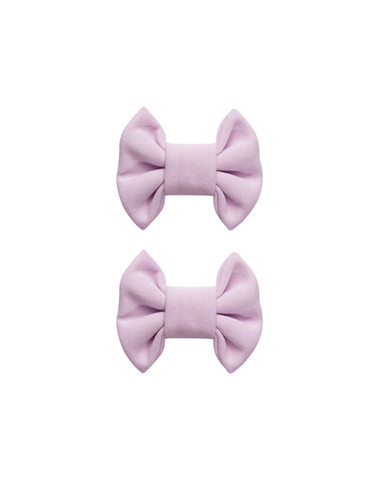 Lilac Bow Clips