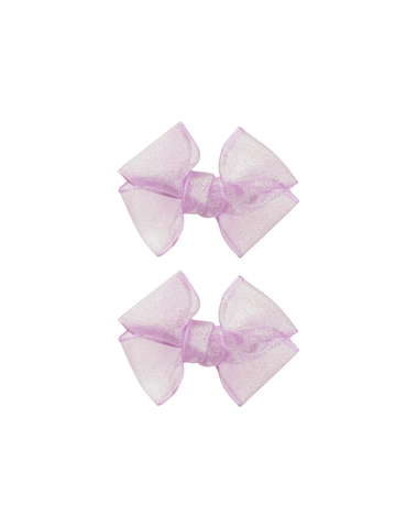 Lilac Daydream Bow Clips