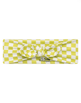 Lime Green Checkered Headband