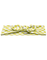 Lime Green Checkered Headband