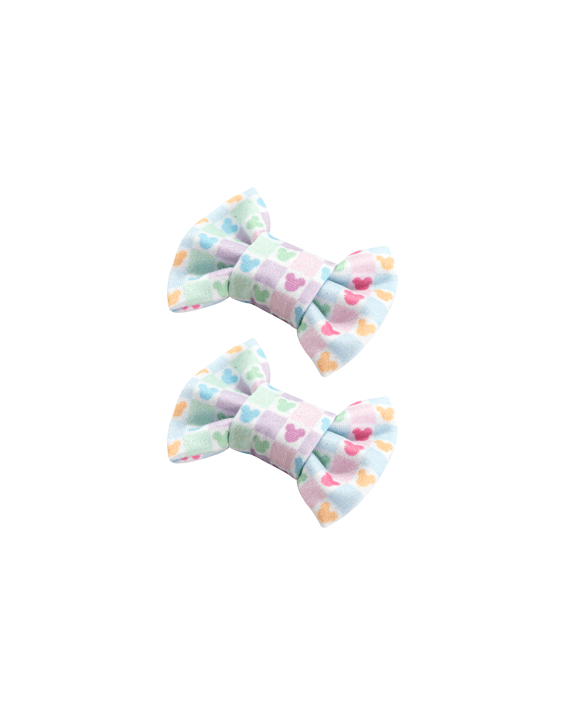 Magic Checkered Bow Clips