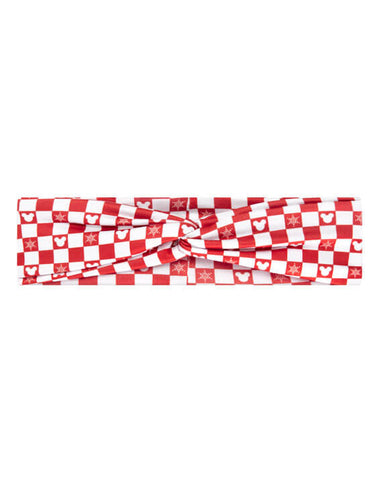Merry Mouse Checkers Mom Headband