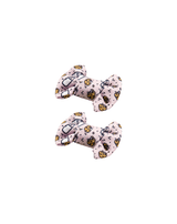 Pink Milk and Cookies Bow Clips