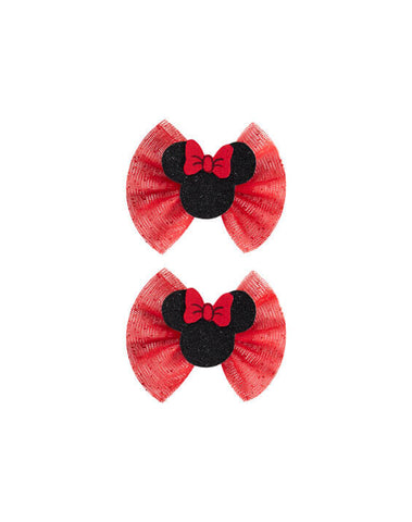 Minnie Magic Tulle Bow Clips