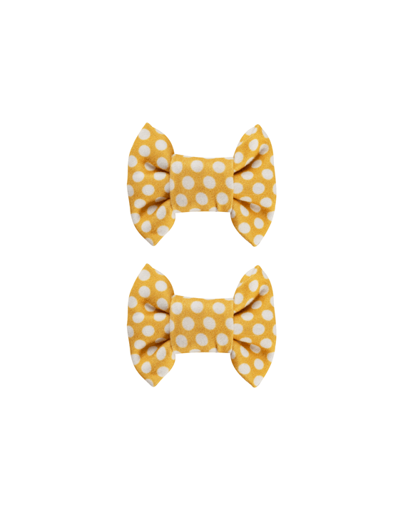 Mustard Bow Clips