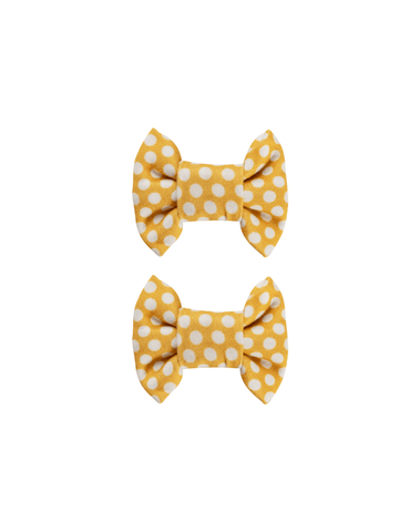 Mustard Bow Clips