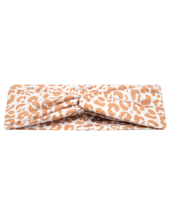 Nude Leopard Turban Headband for Mom