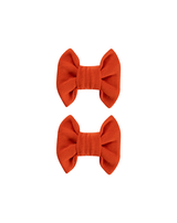 Smashed Pumpkin Bow Clips
