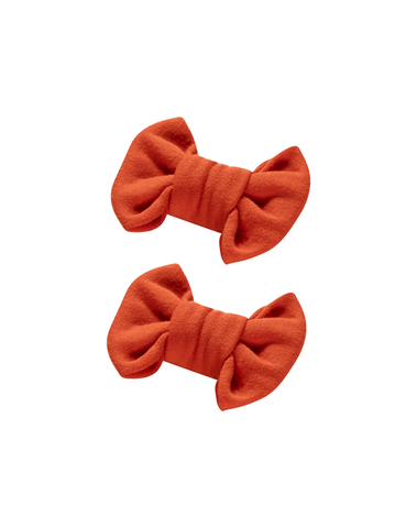 Smashed Pumpkin Bow Clips