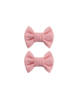 Peach Blossom Bow Clips