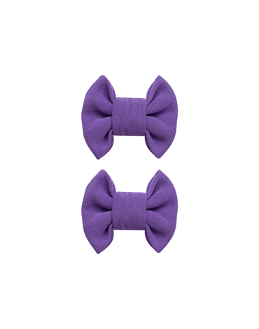 Purple Bow Clips