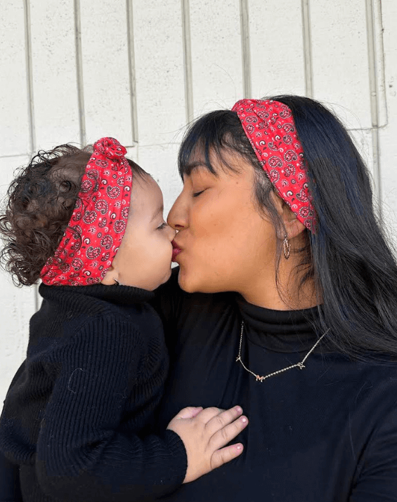 Red Paisley Mom Headband