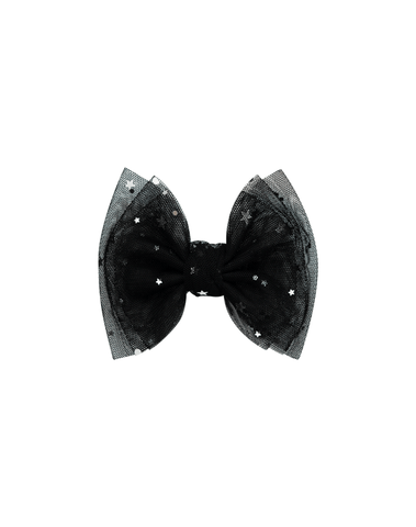 Starry Night Tulle Bow Clip