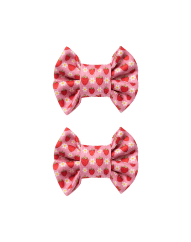 Strawberry Delight Bow Clips