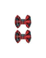 Tartan Bow Clips